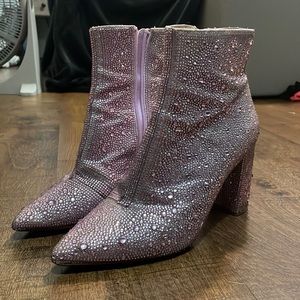 Betsey Johnson Sparkly booties heels